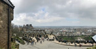 Panoramic view of the castle and the city