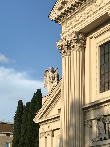 An angel watching over the streets of Rome
